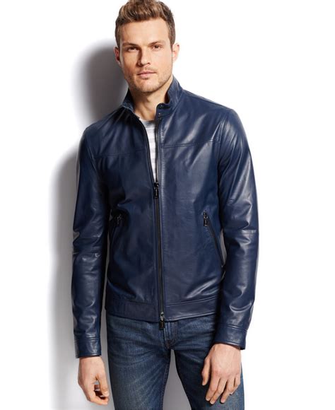 blue michael kors jacket mens